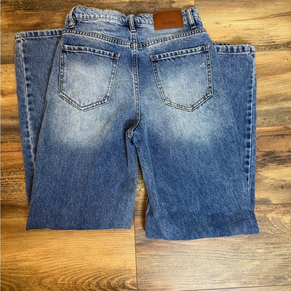 Neuflora/Hidden Women's Blue Wide Leg Jeans sz 26 - Picture 6 of 7